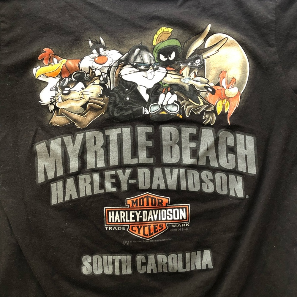 SOLD Harley-Davidson Looney Tunes T-Shirt - Picture 7 of 9